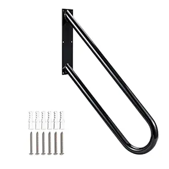 Handrails for Steps Wall Mounted Heavy-Duty U-Shape Stainless Steel Indoor Outdoor Hand Railings for Porch Step 1-2 Stairs Rail Safety Grab Bar