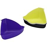 Europet Bernina 501-134054 Käfig-Ecktoilette mit Halterung Farblich Sortiert, Stirnseite: 35cm