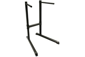 CIPRIANI SPORT - Dip Station Pro pour Gym Home - Hauteur 110 cm - Prises extra larges de 33 mm - Poignées convergentes réglables - Structure robuste