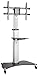 Price comparison product image RICOO TV Stand Wheels Rollable FS07-XL Universal LED Curved QLED QE LCD OLED SUHD UHD Television Mount Flexible Tilt Cable Management Base/ 30" - 70" Inch/VESA 200x200 600x400/ Silver Black