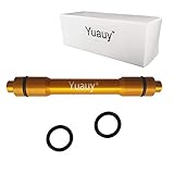 Incluye 2 anillos de goma. Yuauy - Adaptador de Eje Transversal de 15 mm a 5 mm de liberación rápida para Bicicleta de montaña + 2 Anillas de Goma