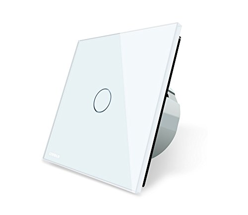 Preisvergleich Produktbild Design Glas Touch Taster Impulsschalter weiß