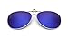 Produktbild UK1stChoice-Zone Unisex Sonnenbrillen Polarisierte Flip-up Klipp auf Sonnenbrille Gläsern Brille Sun-ClipON0001 (Blau Quecksilber)