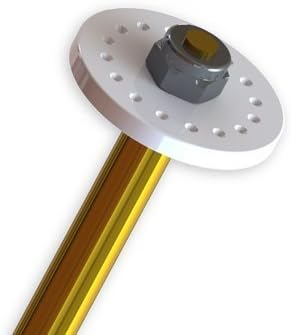 Tekno RC TKR6160 Shock Piston Blanks (CNC, flat/tapered, 16 dimples) New!