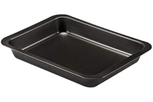 MAURY'S GRANDI MAGAZZINI ITALIANI DAL 1982 Maury's Classic Teglia Lasagnera 24x32cm, Acciaio con rivestimento antiaderente, Bordo alto per dolci e rosticceria Colore nero