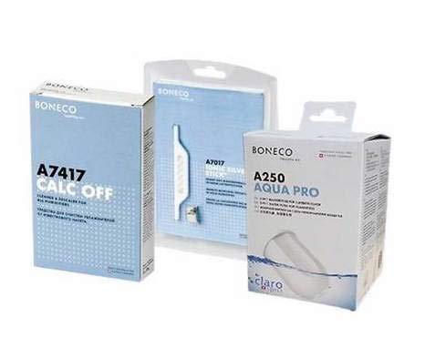 Boneco Luftbefeuchter Health Kit Ionen-Silber Stick, Calc Off, A250 Entineralisierungspatrone