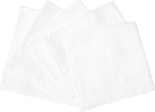 Playshoes Soft Face Cloths (White, Pack of 5)