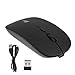 Produktbild Ruda Ultra-dünne Drahtlose Maus Stille Mäuse 2,4 GHz USB Für Universal PC Laptop Computer Für Home Office Student (schwarz)