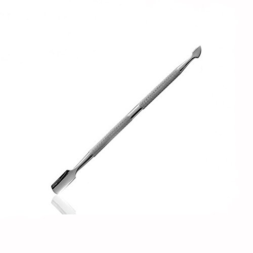 Cuticle Skin Nail Art Pusher Manicure Remover Scraper Dual Kit Stainless Steel