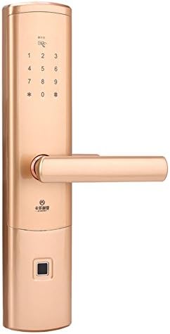 Fingerprint Biometric Smart door lock With App Digital Touchscreen Keypad Keyless Bluetooth Home Security Locks,Reversible Handle-gold