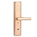 Produktbild Fingerabdruck Biometrische Smart türschloss Mit App Digitale Touchscreen Tastenfeld Keyless Bluetooth Home Security Locks,Reversibel Griff-gold