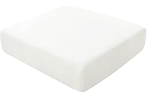 BXFUL Copriseduta Divano Copri Elastico Cuscini Seduta Sedie Arredamento Copricuscini Coprisedie Telo Impermeabile Coprisedia Cuscino Elasticizzato Copricuscino Divani (1 Posto Grande,Bianca)