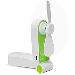 Tuokay Ventilateur Rechargeable Portatif de Mini Fan de Ventilateur Portatif Avec le Câble d'USB Idéal pour Voyage, Camping, Maison, Bureau, Classe
