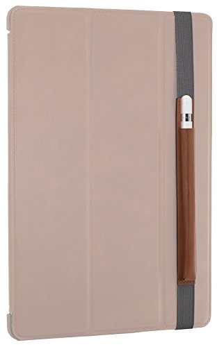 StilGut Pencil-Halter für Apple 12,9″ iPad Pro aus echtem Leder. Stift-Halterung zur sicheren Aufbewahrung des Apple Pens, Cognac - 3