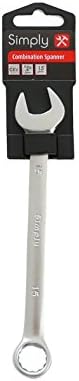 Simply Tools COMBS15 15mm Combination Spanner Value for money tool Same-sized ring &amp; open-ended spanner reach tight areas