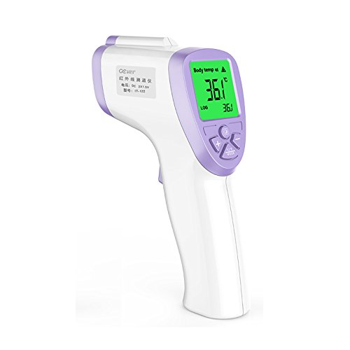 PRDX Clinical Children's Thermometer&amp; Electronic Infrared Thermometer Forehead Thermometer Gun&amp;Ear Thermometer , purple it-122