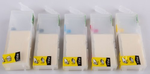 5 leere wiederbefüllbare Druckerpatronen mit Auto Reset Chip für Canon iP7250, MG5450, MG5550, MG6450, MX725, MX925 - 3