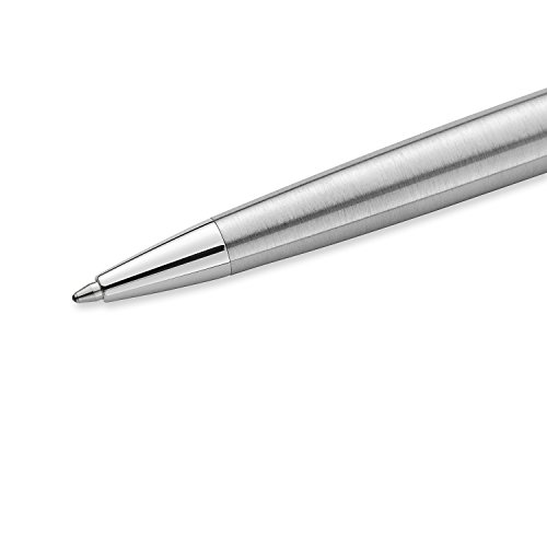 Waterman S0920470 Hémisphère-Kugelschreiber (Strichstärke M, edelstahlfarben mit Palladiumzierteilen, blaue Tinte) - 3