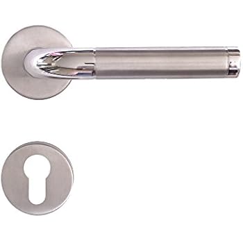 Türdrücker Set Edelstahl - Drückergarnitur Mit Rosetten Für Zimmertüren