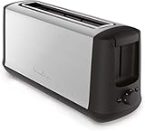  Moulinex LS340811 1rebanada(s) 1000W Negro, Acero inoxidable - Tostador (1 rebanada(s), Negro, Acero inoxidable, Acero inoxidable, Giratorio, 1000 W)