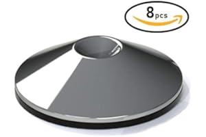 AUDIOSERENITY Speaker Subwoofer & HiFi Stand Isolation & Floor Protector Spike Shoes Pads Feet (8, Polished Chrome)