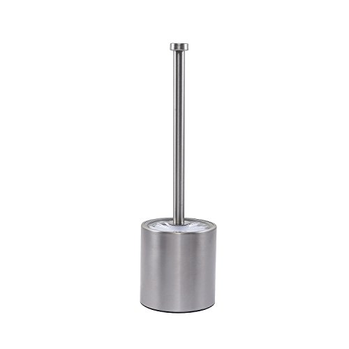 WC-Garnitur Toilettenbürste Edelstahl mit Glaseinsatz 36 cm inkl. Ersatzbürste