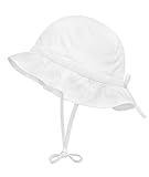 UV Schutz - uv protection Döll Unisex Baby Binden Sonnenhut, Weiß (Bright White 1000), (Herstellergröße: 49)