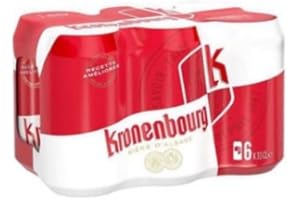 Bière Kronenbourg Blonde 33cl 4,2% Vol. en Canette - Lot de Pack de 24 et 48 Canettes - Livraison Gratuite France - Expédition par la sté Bo Time (24)