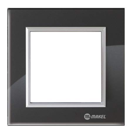 Preisvergleich Produktbild Lumia Glass Rahmen 1-fach in Blackmagic / Silber