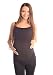 New Comfy Maternity Spaghetti Strap Top Camisole Vest Size 8 10 12 14 16 18 8010 Variety of Colours (14, Black)