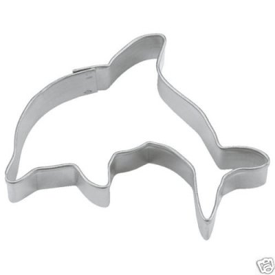 Delphin Delfin 9,5cm Ausstechform Ausstecher Weißblech