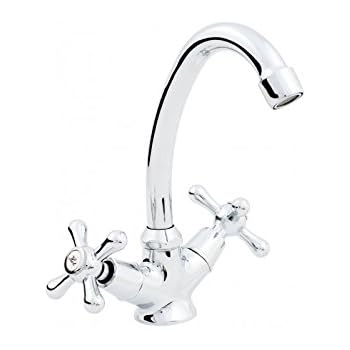 Waschtischarmatur stehend Retro Kreuzgriff PASSATO: Amazon.de: Baumarkt