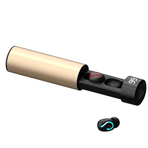 Preisvergleich Produktbild Laile Newest Drahtlose Kopfhörer, Bluetooth In-Ear-Ohrhörer, Bluetooth V5.0 Kopfhörer mit Mikrofon, Ladekoffer,Ausgeglichene Klangqualität, binauraler Anruf,Pause, Sprachassistent anrufen