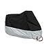Produktbild Motorrad-Abdeckung für eine Lagerung im Freien Anti-UV - Schutz vor Allen Wetterbedingungen Motorrad Cover- (schwarz, silbrig)