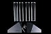 AIMEILI 4 Trays Acrylic Cosmetic & Nail Polish Display Stand Holder