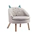 Produktbild Einzelsitzer Kinder Sofa Set Kinder Couch Seating Spiel Stuhl Sitz Sessel Fußhocker 4 Beine Abnehmbar Waschbar (Grau)