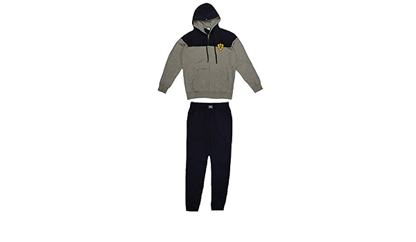 EVERLAST Everlast Trainingsanzug für Herren, zweifarbig, mit Jacke mit  Kapuze, blau-grau, XL, : Amazon.de: Bekleidung
