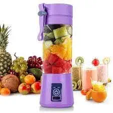 Portable Electric USB Juice Maker Juicer Bottle Blender Grinder Mixer,6 Blades Rechargeable Bottle