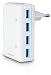Produktbild Speedlink Quadrax Steckdosen-Ladegerät (vier USB Anschlüssen, 4-Port, paralleler Betrieb von max. 5A) weiß
