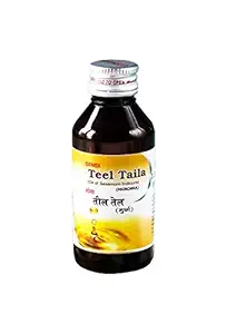 Ganga Sesame Oil/Teel Taila rich in Anti-oxidant for Hair, Skin - Teel Taila (100 ml)