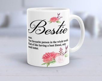Personalised Bestie Mug Best Friend Gift Best Friend Mug Friend Gift Friend Mug