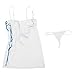 Produktbild TOOGOO(R) Weiss Perspektive Spitze Teilt Frauen Sexy Dessous Hot Sexy Unterwaesche Dessous Sexy Erotika Teddy Dessous