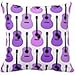 Produktbild Purple Acoustic Guitars Pattern Throw Pillow Case