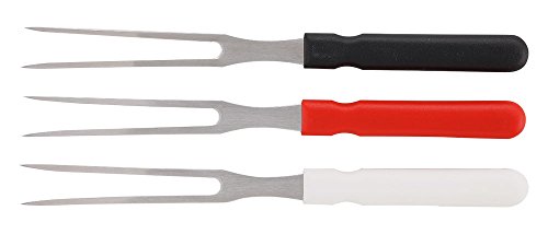 3er Set Aufschnittgabel / Fleischergabel / Käsegabel / Scheibengabel | Länge 25 cm