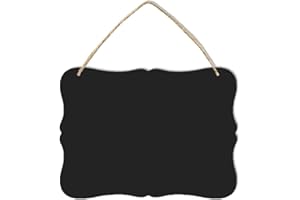 Rosenice - Lavagna da appendere, double-face, con corda, lavagna ideale come decorazione per la casa o il matrimonio.