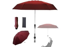 Nakazawa Pram Parasol,Umbrella for UV Sun Protection,Handle Included - Pram Umbrella,Adjustable Steering,Clip on Parasol,Compact and Light