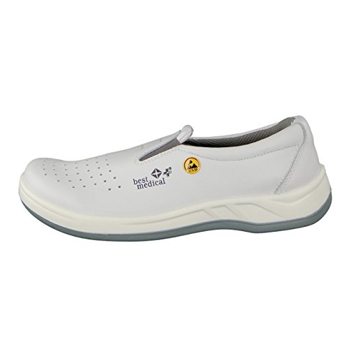 Best Medical+ Damen ESD Berufsschuh Slipper weiss - 3