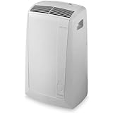 De'Longhi PAC N81 Mobiles Klimagerät (Max. Kühlleistung 2,4 kW/9.800 BTU/h, Separate Entfeuchtungsfunktion, Geeignet für Räume bis 80 m³) [Energieklasse EEK A]
