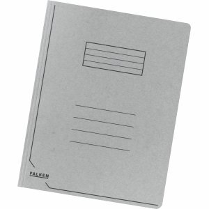 Preisvergleich Produktbild Falken 80001464 Einschlagmappe, Manilakarton für A4, 320g / qm, grau