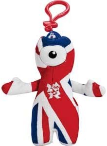 London Olympics 2012 Union Jack Wenlock Soft Toy Keyring